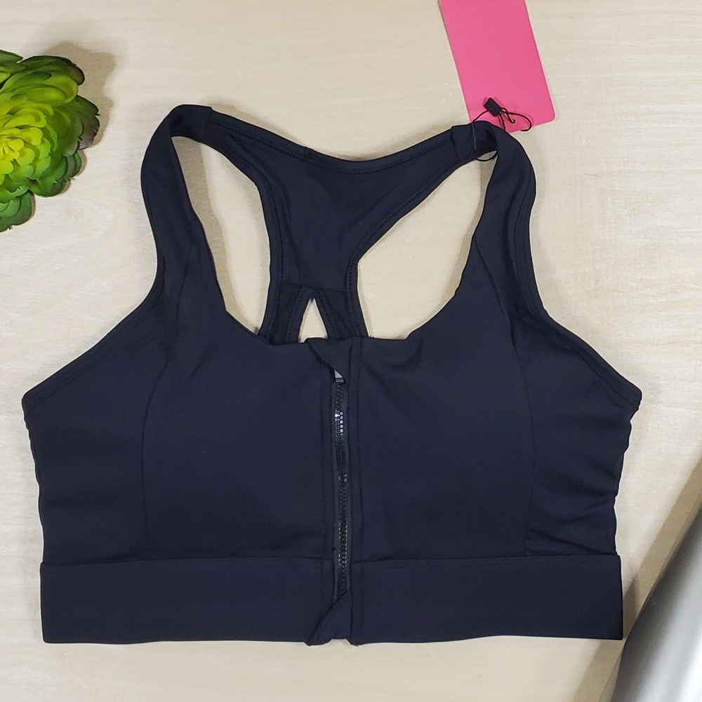 New Women's Sportswear Sports Bra Crop Top Black